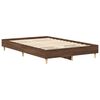 vidaXL Bed Frame No Mattress Brown Oak 135x190 cm Double Engineered Wood
