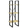 vidaXL 3-Tier Book Cabinet 40x30x105 cm Solid Pinewood