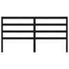 vidaXL Bed Headboard Black 186x4x100 cm Solid Wood Pine
