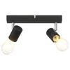 vidaXL Ceiling Spotlight Black 26 x 6.5 x 11.5 cm Metal