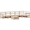 vidaXL 7 Piece Garden Sofa Set Solid Wood Pine