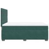 vidaXL Box Spring Bed with Mattress Dark Green 140x190 cm Velvet