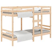 vidaXL Bunk Bed 90x190 cm 3FT Single Solid Wood Pine