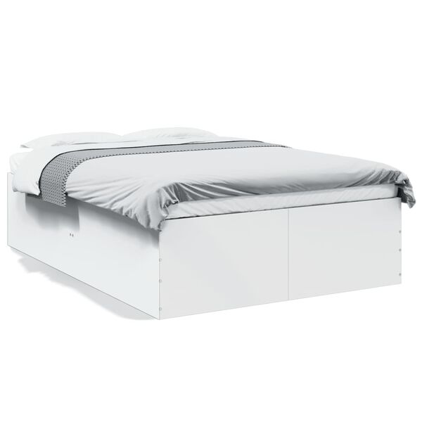 vidaXL Bed Frame without Mattress White 120x190 cm Small Double
