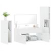 vidaXL 4 Piece Bathroom Furniture Set White Engineered Wood