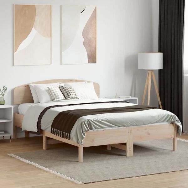 vidaXL Headboard 135 cm Solid Wood Pine