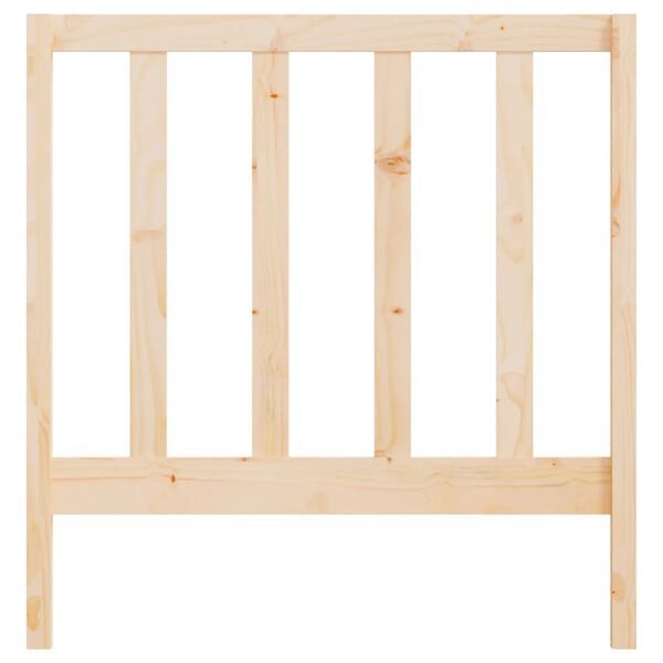 vidaXL Bed Headboard 96x4x100 cm Solid Wood Pine
