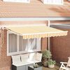 vidaXL Awning Replacement Fabric Yellow and White 330 x 195 cm