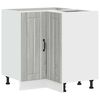 vidaXL Kitchen Corner Base Cabinet "Lucca" Grey Sonoma Engineered Wood