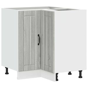 vidaXL Kitchen Corner Base Cabinet "Lucca" Grey Sonoma Engineered Wood