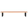 vidaXL Basin Shelf Wall Mounted Steel and Solid Wood Oak