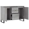 vidaXL Sideboard Grey Sonoma 101.5x35x70 cm Engineered Wood