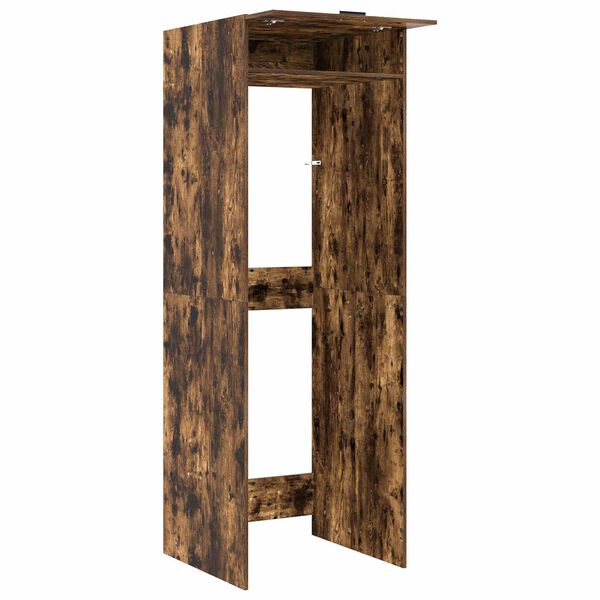 vidaXL Wash Machine Cabinet 2 pcs Smoked Oak 67.5 x 68 x 200 cm