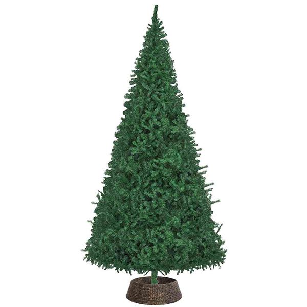 vidaXL Christmas Tree Collar Black 90 x 90 x 28 cm Water hyacinth