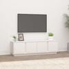 vidaXL TV Cabinet White 140x40x40 cm Solid Wood Pine
