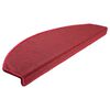 vidaXL Stair Mats 30 pcs 65x24x4 cm Red Half Round Large