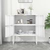 vidaXL Highboard White 80x35x100 cm Steel