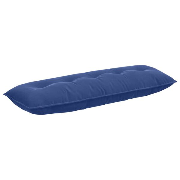 vidaXL Back Pillow Police Blue 140 x 50 cm Corduroy Fabric