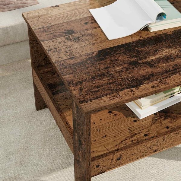 vidaXL Coffee Table Old Wood 57 x 55 x 45 cm Engineered Wood