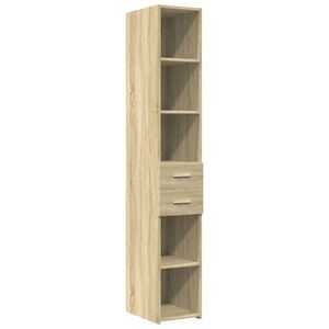 vidaXL Highboard Sonoma Oak 30x42,5x185 cm Engineered Wood