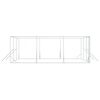 vidaXL Outdoor Dog Kennel Silver 6x6x2 m Galvanised Steel