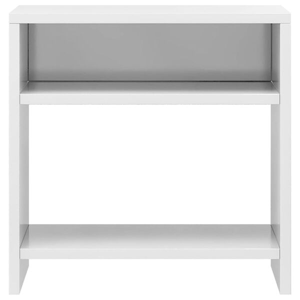 vidaXL Bedside Cabinet High Gloss White 40x30x40 cm Engineered Wood