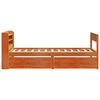 vidaXL Bed Frame without Mattress Wax Brown 90x200 cm Solid Wood Pine