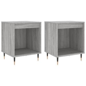vidaXL Bedside Cabinets 2 pcs Grey Sonoma 40x35x50 cm Engineered Wood