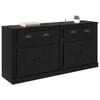 vidaXL Sideboards 2 pcs Black Oak 70 x 35.5 x 67.5 cm Engineered Wood