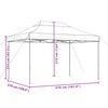 vidaXL Foldable Party Tent Pop-Up Beige 410x279x315 cm