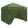 vidaXL Canopy Tent 243 x 243 x 251 cm Green Fabric