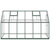 vidaXL Greenhouse with Base Frame Green 334x169x195 cm Aluminium