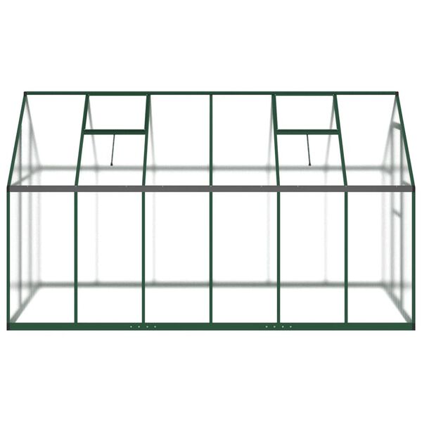 vidaXL Greenhouse with Base Frame Green 334x169x195 cm Aluminium