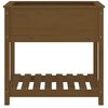 vidaXL Planter with Shelf Honey Brown 82.5x54x81 cm Solid Wood Pine