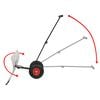 vidaXL Manual Snowplough with Wheels 100x44 cm
