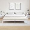 vidaXL Bed Frame White 215.5 x 205.5 x 69.5 cm Solid Pine Wood