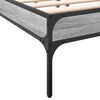 vidaXL Bed Frame without Mattress Grey Sonoma 120x200 cm