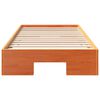 vidaXL Floor Bed Frame with Storage Brown 80 x 200 cm Solid pine wood