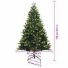 vidaXL Artificial Hinged Christmas Tree 150 LEDs Green 150 cm