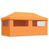 vidaXL Foldable Party Tent Pop-Up with 4 Sidewalls Orange