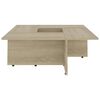 vidaXL Coffee Table Sonoma Oak 79.5x79.5x30 cm Engineered Wood