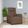 vidaXL Massage Chair Brown Fabric