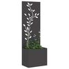 vidaXL Garden Privacy Screen Black 50 x 140 cm Cold-rolled steel