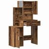 vidaXL Dressing Table Old Wood 80 x 35 x 132 cm Engineered wood