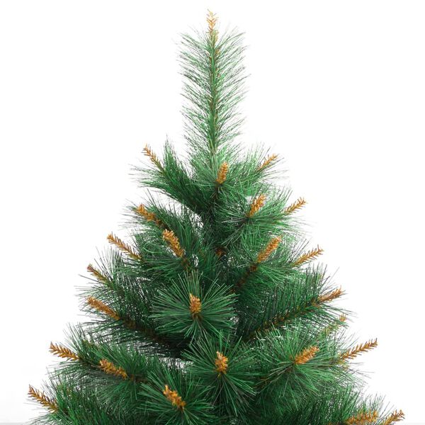 vidaXL Artificial Hinged Christmas Tree with Stand 180 cm