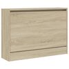 vidaXL Shoe Cabinet Sonoma Oak 80x21x57 cm Engineered Wood