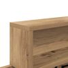 vidaXL Wall-Mounted Coat Rack Artisan Oak 100 x 12 x 43.5 cm
