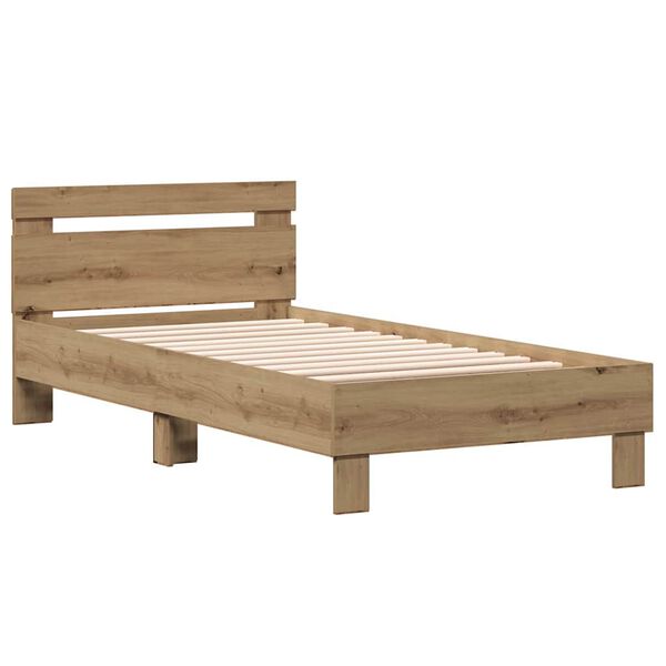 vidaXL Bed Frame Artisan Oak 193 x 95 x 88 cm Engineered Wood
