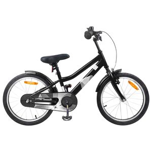 vidaXL Kids Bike 18 Inches for 5-7 Years Old Black