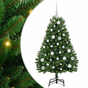 vidaXL Artificial Christmas Tree 120 cm 150 LEDs Warm White Green